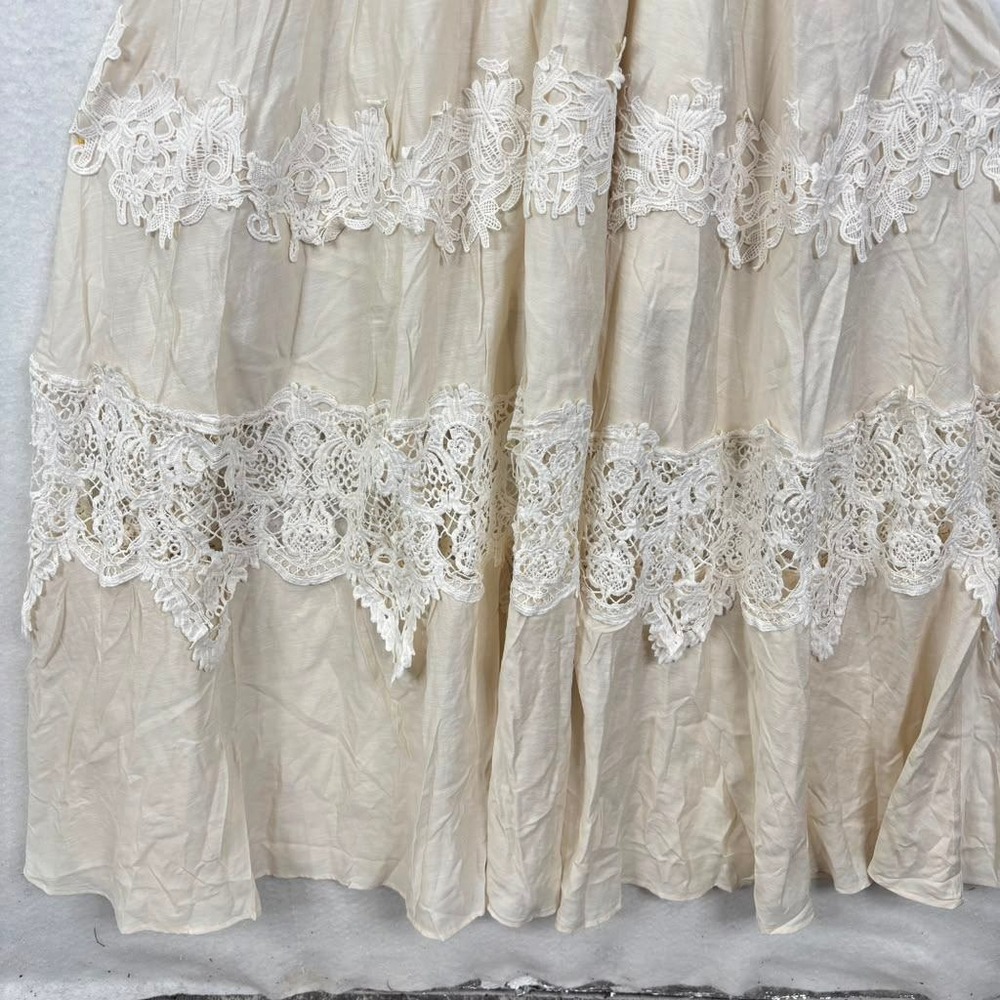 Joyfolie Alondra Maxi Dress Gardenia Crochet Halter 2XS Boho Fairy Wedding - Picture 16 of 16